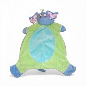 Dr. Seuss HORTON ELEPHANT Baby Blanket Lovey Security Green Blue Manhattan Toy